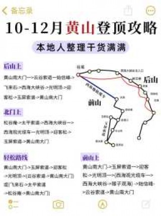 黄山一日游最佳路线及时间，黄山一日游推荐路线？