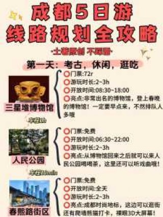 成都自由行5天攻略？成都5天自驾游？