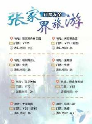 张家界旅游攻略与费用，张家界旅游要多少钱含景点路线