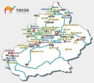 新疆地图旅游景点大全，新疆地图 旅游线路