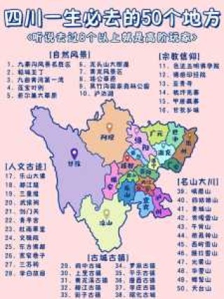 四川旅游地图景点分布，四川旅游地图景点分布图高清