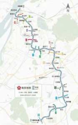 南京地铁一号线，南京地铁一号线路线表