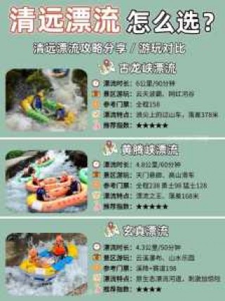 清远漂流哪个好玩，清远漂流那个好