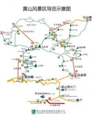 黄山风景区地图高清版？黄山风景区地图 旅游线路？