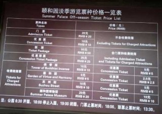 北京颐和园门票多少钱？北京颐和园门票多少钱一个人？