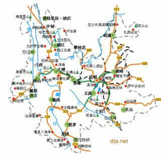 云南旅游景点地图分布图，云南旅游地图高清版大图 景点？