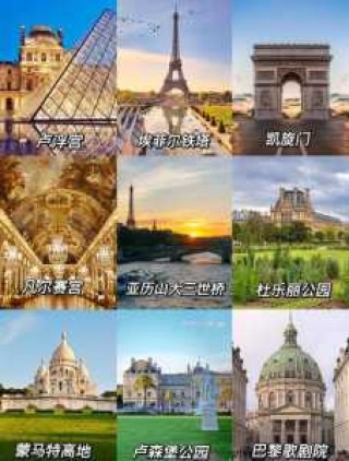 法国巴黎名胜古迹，法国巴黎的著名景点？