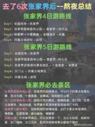 张家界旅游旅游攻略，张家界旅游旅游攻略一日游