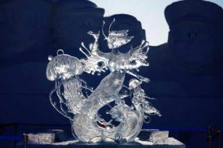哈尔滨冰雪大世界冰雕？哈尔滨冰雪大世界冰雕作品？
