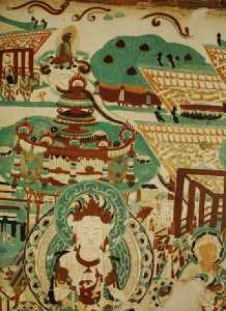 敦煌莫高窟壁画，敦煌莫高窟壁画雨中耕作图？