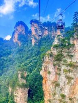 张家界景点图片，张家界景点图片 分布图