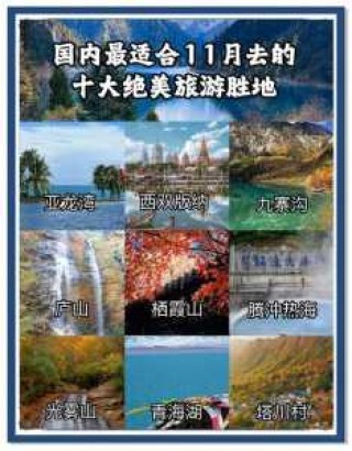 十一旅游景点排名，十一旅游景点排名国内