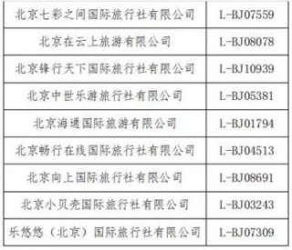 北京前十旅行社？北京前十旅行社投票结果？