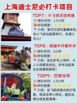上海迪士尼前十必玩项目？上海迪士尼前十必玩项目介绍？