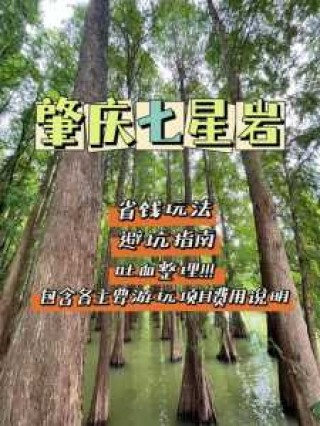 肇庆七星岩一日游攻略路线，肇庆七星岩一日游攻略路线图片？