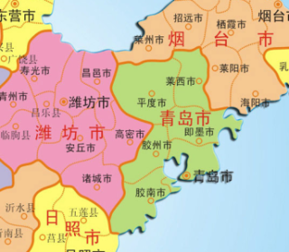山东地图全图放大，山东地图全图放大高清日照？