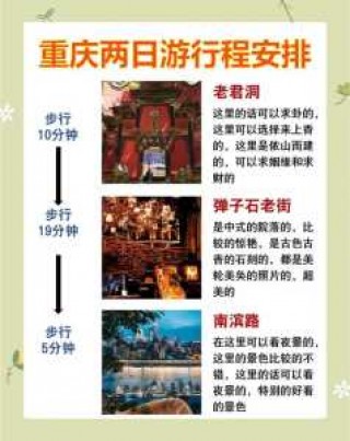 重庆两日游最佳攻略，重庆三日游最佳方案