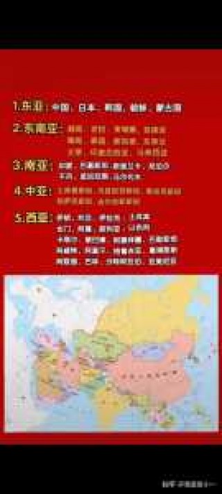 亚洲有哪些国家，亚洲有哪些国家地图？