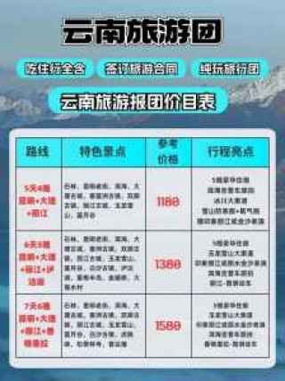 云南旅游团报名五日游费用？云南旅游五日游攻略？