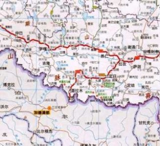 318国道川藏线地图，318国道川藏线景点攻略