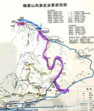 峨眉山地图旅游线路？峨眉山地图旅游线路图？
