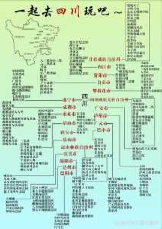 四川旅游地图景点分布，四川旅游地图景点分布图高清