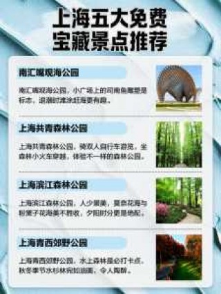 上海公园景点排名榜？上海前十公园必去？