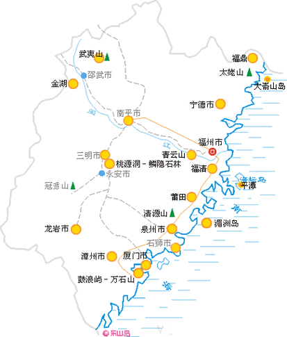 福建旅游最佳路线,自驾福建旅游最佳路线? 第1张 福建旅游最佳路线,自驾福建旅游最佳路线? 第1张