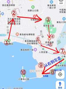 青岛旅游景点地图全图？青岛旅游地图 景点？  第4张