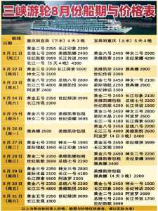 长江黄金号游轮费用表,长江黄金游轮怎么订票 第4张 长江黄金号游轮费用表,长江黄金游轮怎么订票 第4张