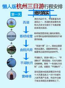 杭州三日游旅游路线，杭州三日游推荐  第1张
