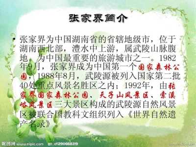 张家界风景区介绍,张家界风景区介绍解说 第3张 张家界风景区介绍,张家界风景区介绍解说 第3张