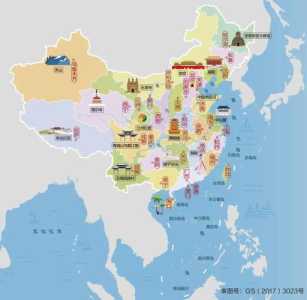 中国旅游景点分布地图，中国旅游景点路线图  第1张