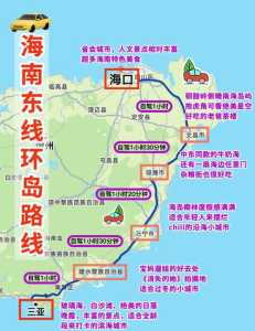 海南自驾游最佳路线图，海南自驾游最佳路线图公里  第2张